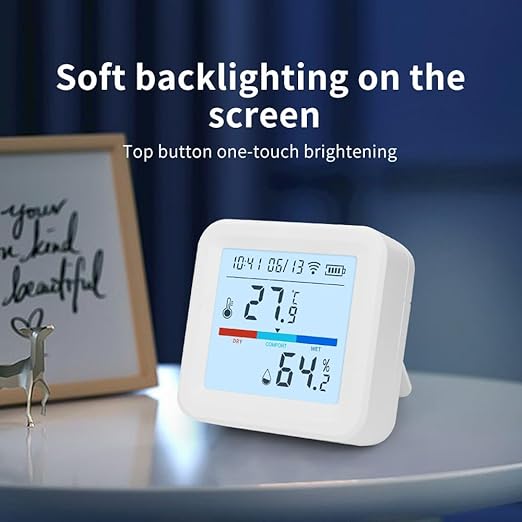 Smart WiFi Thermometer and Hygrometer – Temperature & Humidity Sensor with App Alerts, Data Logger, Backlit Display – Remote Temperature Monitor for Home, Greenhouse - Image 7