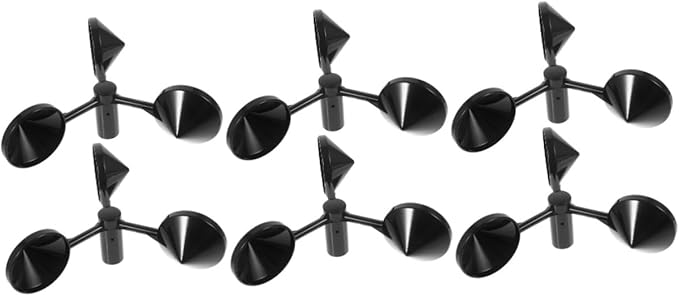 Sosoport 6pcs Wind Speed Monitoring Sensor Anemometer Cup for Outdoor Weather Observation by Sosoport