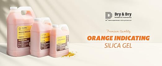 Dry & Dry [5 LBS] Premium Orange Indicating Silica Gel Desiccant Beads(Industry Standard 3-5 mm) - Rechargeable Silica Gel Beads(5 LBS) - Image 6