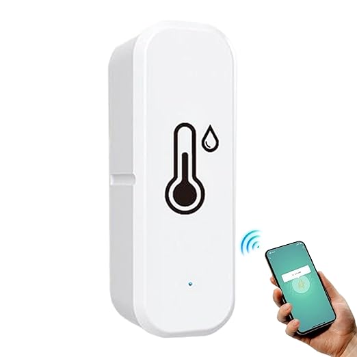Smart Sensor - WiFi Temperature Sensor, Wireless Humidity Monitoring, Remote Control Device, Data Storage Export, High Precision Tool, Automation Accessory for Indoor Use, 2.76x0.98 Inches - Image 8