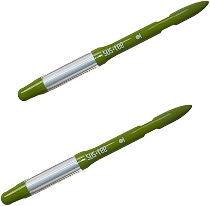 Sustee Aquameter (Small Green Refillable - Bundle of 2) - House Plant Soil Moisture Meter, Humidity Sensor Probe, Water Level Indicator - Best for Indoor Potted Plants by SUSteexIPPINKA