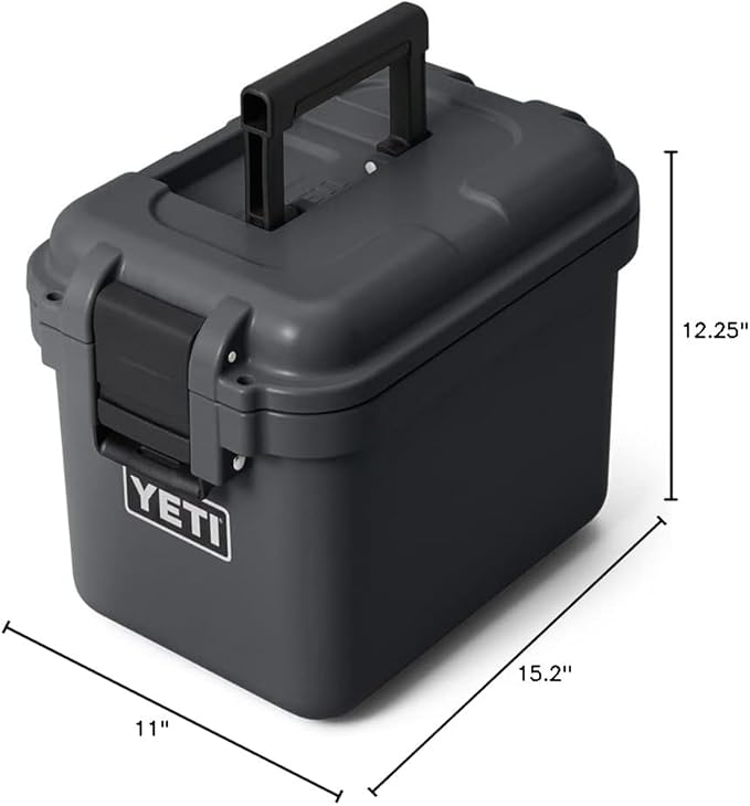 YETI LoadOut 15 GoBox Divided Waterproof Cargo Case, Dry Box, Camera Case, Fishing Tackle Box, Charcoal - Image 8