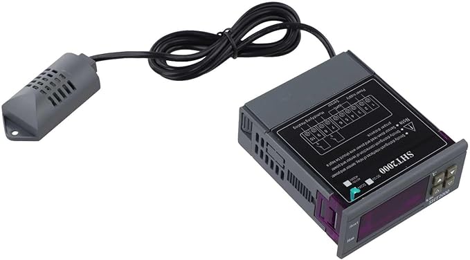 Humidity Controller SHT2000 Intelligent Digital Display Temperature Thermostat For Heating, Cooling, Humidifying Or Dehumidifying In Greenhouse, Workshop Or Storage(24V) - Image 2