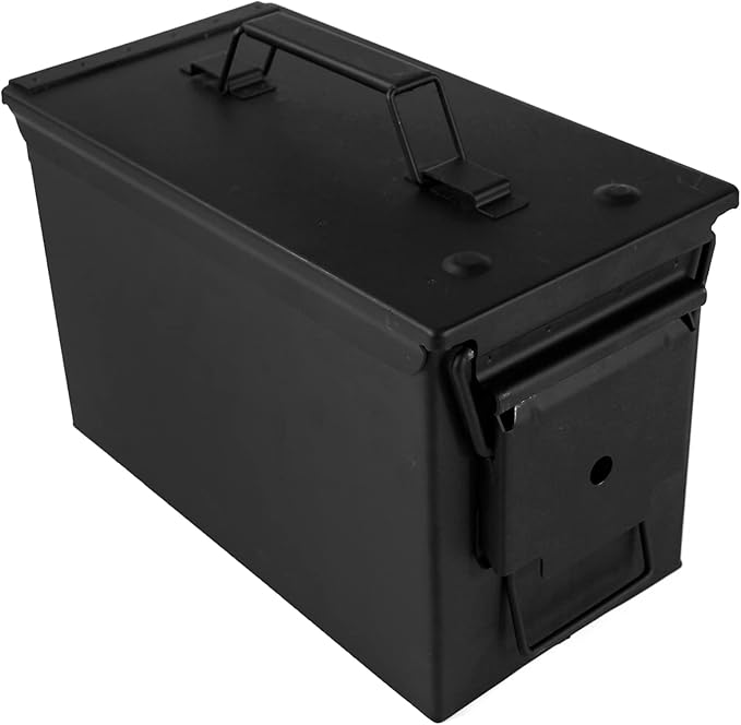 GUGULUZA Metal Ammo Can 30/50 Cal, Lockable Bullet Storage Case, Waterproof & Airtight Containers Box with Flip Top for Long-Term Storage Shotgun, Rifles, Pistols Ammunition - Image 6