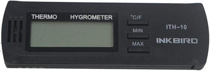 Inkbird ITH10 Digital Thermometer & Hygrometer, Black, Wall Mount, DC 3V, for Greenhouse Indoor Use Temperature & Humidity Monitor with Min/Max Memory - Image 4