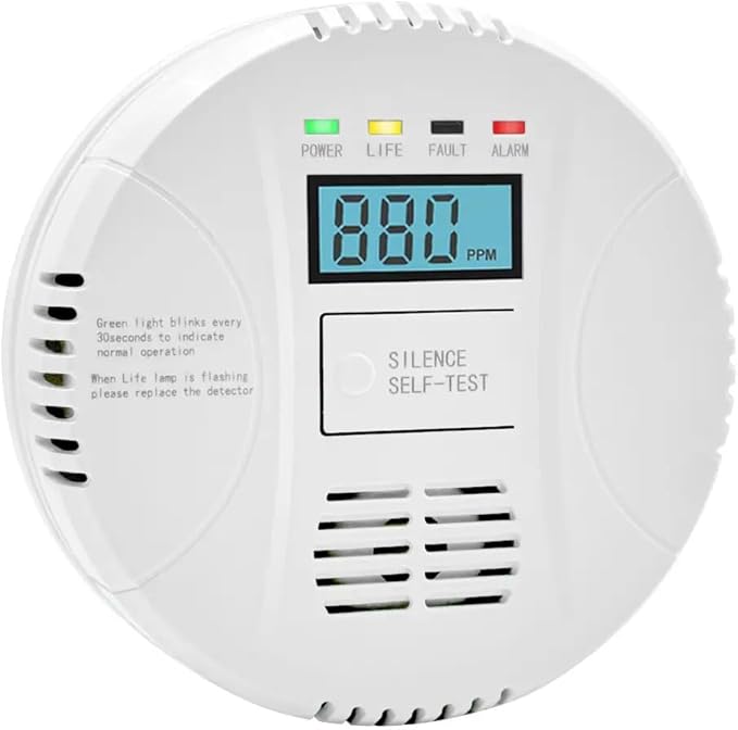 Combination Gas and Carbon Monoxide Detector Plug-in | CO Alarm & Natural Gas Combustible Detector | Digital Display, Battery Backup, Easy Install | for Home Kitchen Safety Monitoring (3Pack) - Image 7