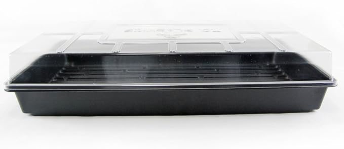 Living Whole Foods Plant Tray Clear Plastic Humidity Domes: Pack of 10 - Fits 10 Inch x 20 Inch Garden Germination Trays - Greenhouse Grow Covers - Image 2