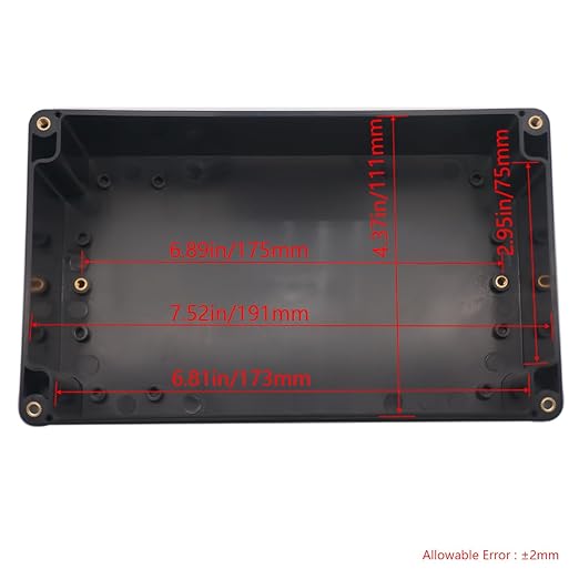 Junction Box IP65 Waterproof ABS Plastic Electrical Project Case Power Junction Boxes, Project Box with 4 PCS M16 Cable Glands 7.87x4.72x4.45 inch (200 x 120 x113 mm) - Image 3