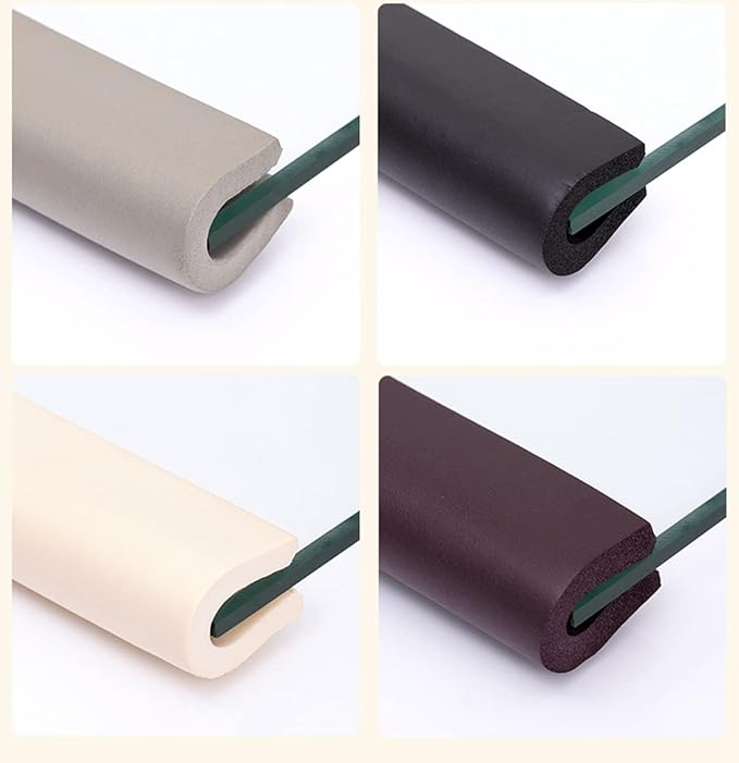 M2cbridge U Shape Extra Thick Furniture Table Edge Protectors Foam 6.5 Ft (Black) - Image 4