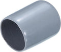 uxcell 20pcs Rubber End Caps 19mm(3/4") ID Vinyl PVC Round Tube Bolt Cap Cover Screw Thread Protectors Grey by uxcell