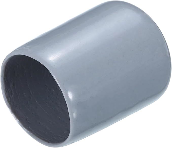 uxcell 20pcs Rubber End Caps 19mm(3/4") ID Vinyl PVC Round Tube Bolt Cap Cover Screw Thread Protectors Grey by uxcell
