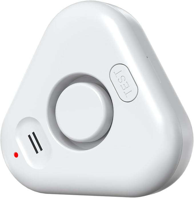 Stechro Upgraded Water Leak Detector, 0-120dB Water Sensor Alarm, IP66 Water Leak Detectors for Home with Water Leakage/Drip Detection Modes, Avoid Flooding in Basement Bathroom Kitchen Toilet Laundry by stechro