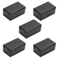 Fielect 5pcs Electronic Junction Box ABS Plastic Junction Project Box Enclosure Circuit Board Small Box 4.29 x 2.52 x 1.42 inch Black by Fielect