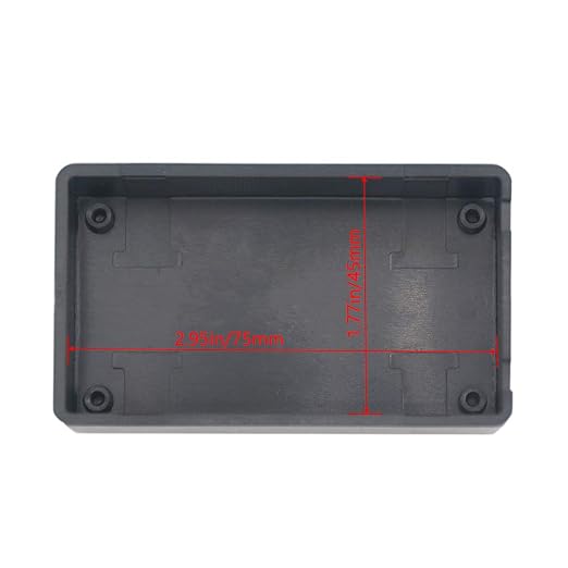 Zulkit 8Pcs Project Boxes ABS Plastic Electrical Project Case Power Junction Box Black 3.15 x 1.97 x 0.83 inch (80 x 50 x 21 mm) - Image 6