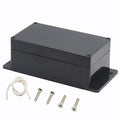 Zulkit Junction Box ABS Plastic Dustproof Waterproof IP65 Universal Electrical Boxes Project Enclosure with Fixed Ear Black 6.22 x 3.54 x 2.36 Inch (158 x 90 x 60mm) (Pack of 1) by Zulkit
