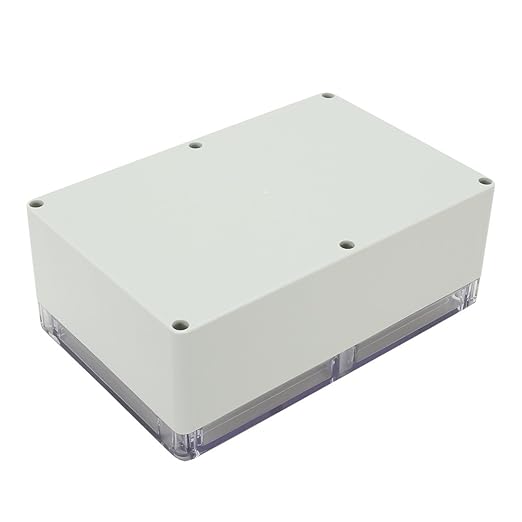 ABS Plastic Junction Box, Dustproof Waterproof IP65 Electrical Enclosure Box - Universal Project Enclosure Grey, with PC Transparent/Clear Cover 9"x5.9"x3.4"(230mm x 150mmx 87mm) - Image 4