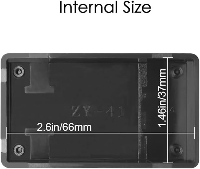 LeMotech Project Box 10 Pieces ABS Plastic Electrical Project Case Small Junction Box for Electronics Black 2.8 x 1.7 x 0.9 inch (72x 42x 23 mm) - Image 3