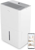 TCL 2000 Sq. Ft. Smart Dehumidifier, Energy Star Most Efficient 2024, Ultra-compact, 25 Pints Per Day, Ideal for Basements, Rooms, and Other Living Spaces, Works with Alexa/Google Assistant – H25D44W by TCL