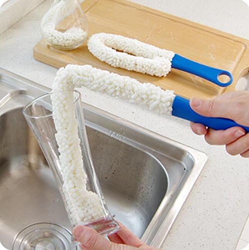 Long Bottle Brush Cleaner for Decanters & Water Bottles – 16” Flexible Foam Washing Wand for Vases, Tumblers, Baby Bottles, and Glassware (Not for Standard Beer/Wine Bottles) - Image 2