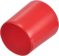 uxcell 20pcs Rubber End Caps 37mm ID Vinyl Round Tube Bolt Cap Cover Thread Protectors Red by uxcell