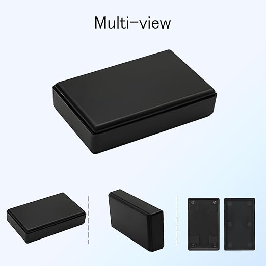 Project Box 8 Pieces Electrical Box Small Junction Box ABS Plastic Enclosure Power Electronic Case Black 2.76" x 1.65" x 0.71"(70 x 42 x 18mm) - Image 6