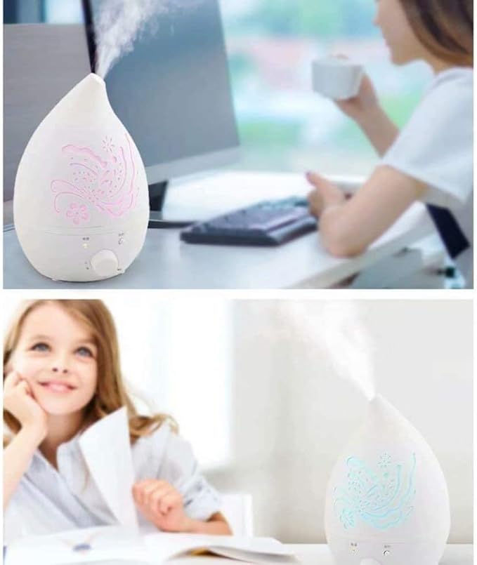 Comfort Cool Mist Humidifier - Filterless, Small, Ultrasonic, Quiet - Large Room Home Air Vaporizer for Babies - Diffuser and Essential Oil Tray(Black) - Image 7
