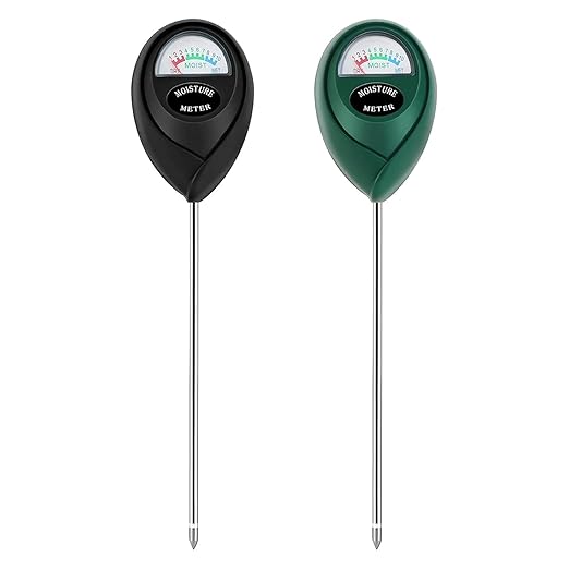 Plant Moisture Meter, Plant Water Meter, Soil Moisture Meter for House Plants for Garden, Lawn, Farm, Indoor & Outdoor Use, No Batteries Required (Green + Black) by Thlevel
