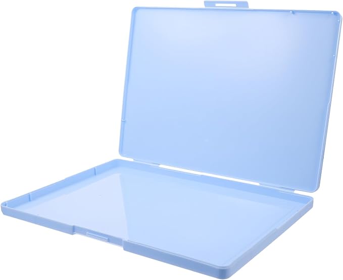 Healifty Multi-functional A4 Certificate Storage Box Sky Blue Large Capacity Document Organizer Card Holder for Office and Travel by Healifty