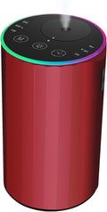 Waterless Essential Oil Diffuser, Battery Powered Mini Scent Air Machine, Aromatherapy Mist Diffuser for Home Room Car Office (red) by konchile