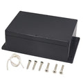 Zulkit Junction Box ABS Plastic Dustproof Waterproof IP65 Universal Electrical Boxes Project Enclosure with Fixed Ear Black 10.4 x 7.2 x 3.7 Inch (263 x 182 x 95 mm) (Pack of 1) by Zulkit