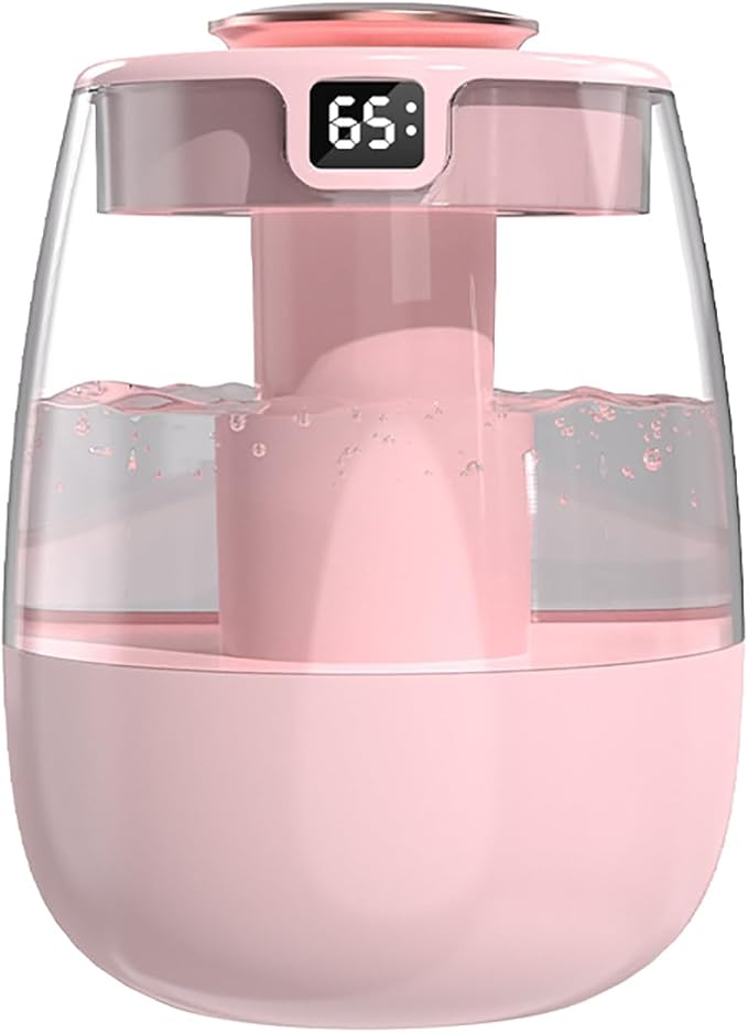Cool Mist Humidifiers, 1.5L Led Lights,Easy to Fill & Clean,Quiet Ultrasonic,Dual Nozzles,Smart Timer Small Humidifier,Auto Shut-Off Plant Humidifier for Nursery Office Bedroom Plants Home by Unknown