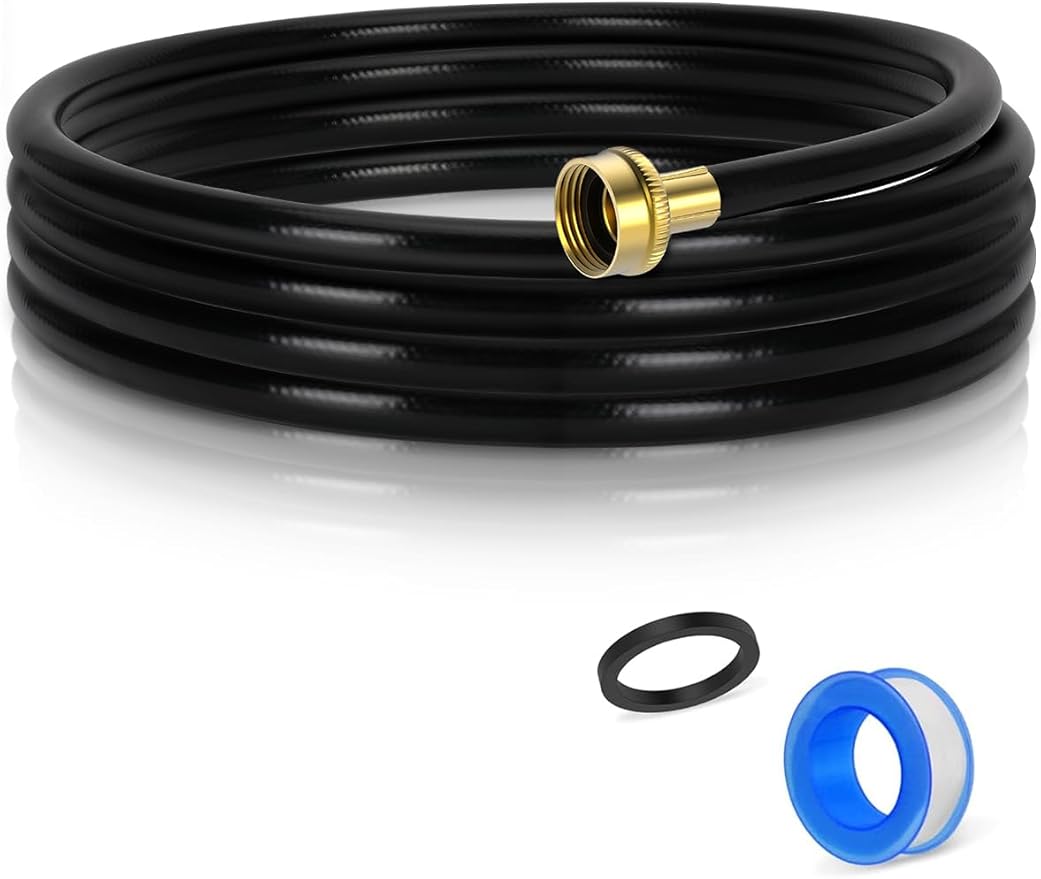 8FT Dehumidifier Drain Hose with 3/4 Inch FHT Connector, Featuring Rust-Resistant Brass Fittings for Leak-Proof Connection, Perfectly Compatible with Most Dehumidifier Brands（7 Length Options） by Ebusin