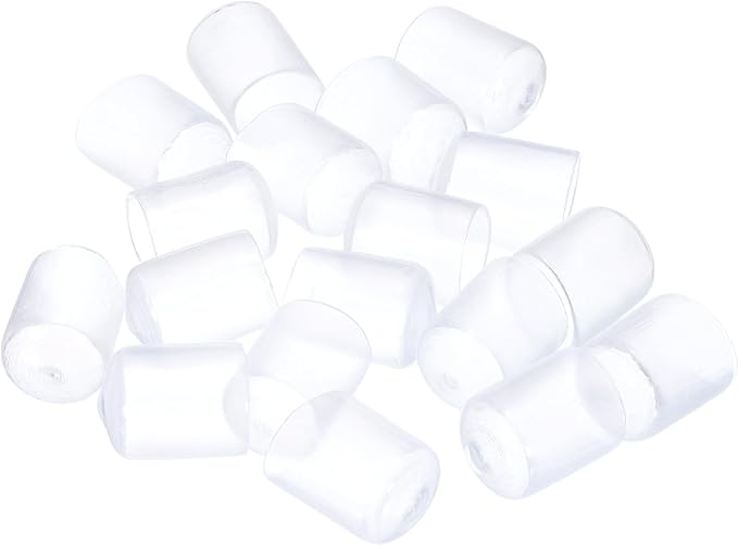 uxcell 20pcs Rubber End Caps 16mm(5/8") ID Vinyl PVC Round Tube Bolt Cap Cover Screw Thread Protectors Clear - Image 4