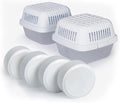 HUMYDRY Moisture Absorber Dehumidifier for Home, Smart Pack of 2 Dehumidifiers of 15.9oz with 4 Refills, No Electricity, Reusable Moisture Absorbers for Bedroom, Kitchen, Safes, RV, Boat, Basements by Humydrymoistureabsorbers