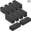 LeMotech Project Box 10 Pieces ABS Plastic Electrical Project Case Small Junction Box for Electronics Black 2.4 x 1.0 x 0.6 inch (60 x 26 x 16 mm) by LeMotech