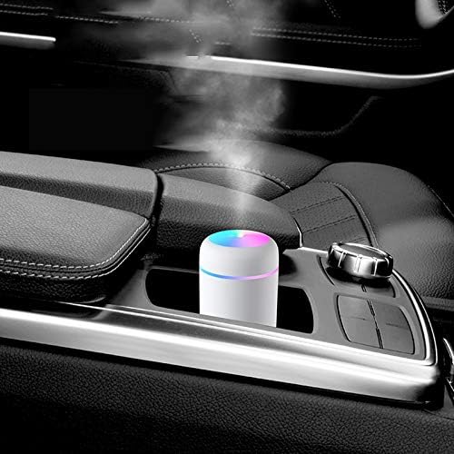 Colorful Cool Mini Humidifier,Essential Oil Diffuser Aroma Essential Oil USB Cool Mist Humidifier,2 Adjustable Mist Modes, Super Quiet,for Car,Office,Bedroom(White) - Image 5
