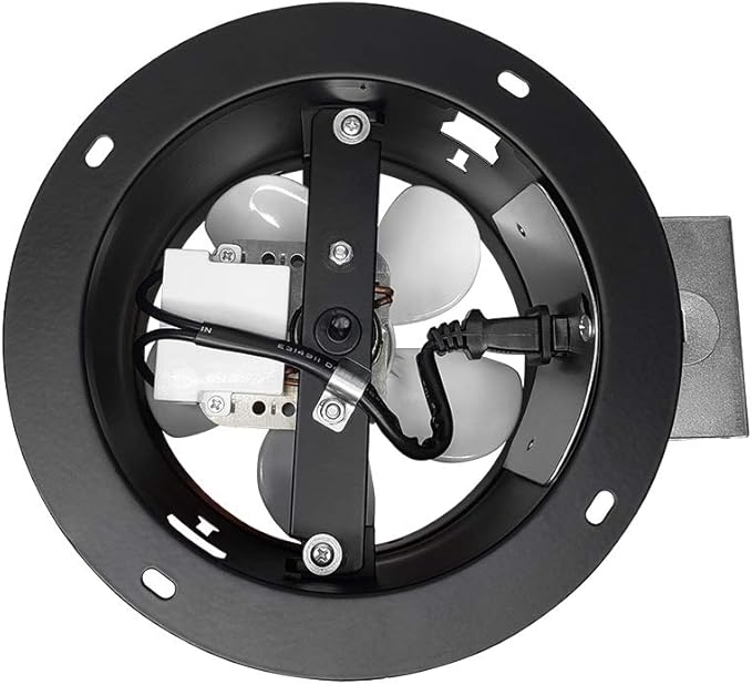 BV Ventilation Exhaust Fan for Home, Through-The-Wall Utility Fan, 70 CFM, 4.0 Sones, 6 inch - Image 4