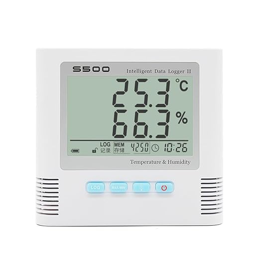 Portable Digital Temperature Humidity Data Logger with Temperature Measurement Range -40-+85℃ Temperature Accuracy ±0.2℃ Humidity Accuracy ±2% RH External 3 Meters Cable 65000 Data Storage - Image 7