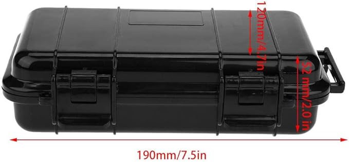 Sealed Box,Heavy Duty Shockproof Storage Box Outdoor Shock and Pressure Sealed Box Airtight Emergency Dry Box Trip, Camping etc. (7.5*4.7*2.0 ) - Image 2
