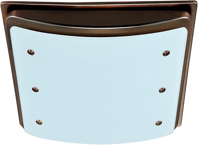 Good Housekeeping 90065 Buckingham Decorative Bathroom Ventilation Exhaust Fan with Light and Nightlight, Medium, Imperial Bronze by GoodHousekeeping