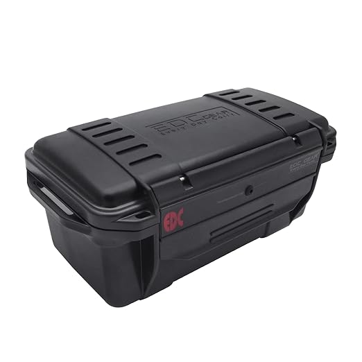 SEIWEI Outdoor Sealed Waterproof Safety Case Plastic Tool Dry Storage Box For Electronic Equipment Camping Outdoor Tool - Professional Waterproof Box(C), Black (MMZ-HA5272C-RT) by Unknown