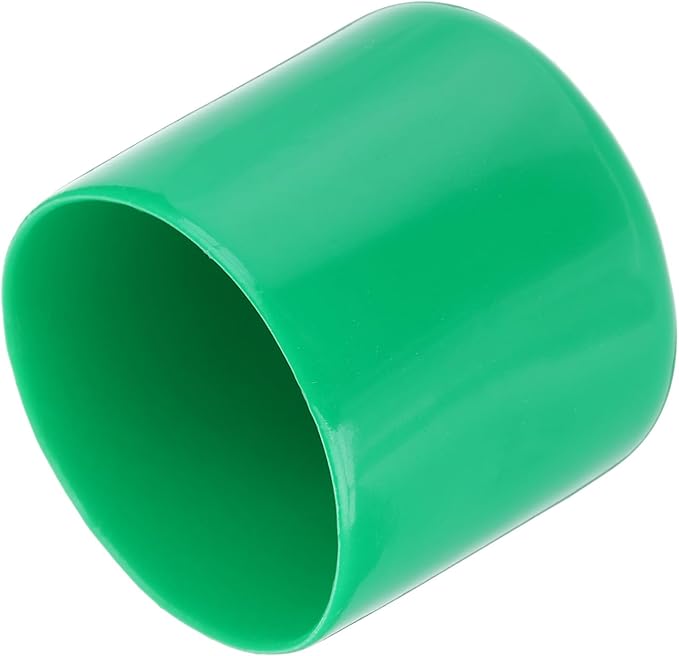 uxcell 20pcs Rubber End Caps 47mm(1 7/8") ID Vinyl PVC Round Tube Bolt Cap Cover Screw Thread Protectors Dark Green by uxcell