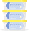 Ubbi Moisture Absorber and Odor Eliminator Tub, Attracts and Traps Excess Moisture, Reduce Dampness, Lemon Scented, 3 Pack by Ubbi