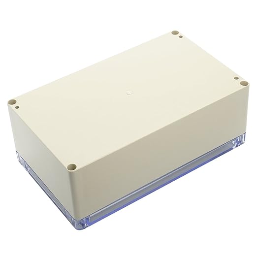 LeMotech ABS Plastic Junction Box Dustproof Waterproof IP65 Electrical Enclosure Box Universal Project Enclosure Grey with PC Transparent Clear Cover 7.9 x4.7 x2.9 inch(200 x120 x75 mm) - Image 3