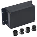 Junction Box IP65 Waterproof ABS Plastic Electrical Project Case Power Junction Boxes, Project Box with Fixed Ear Black 6.22x3.54x2.36 inch (158 x 90 x60 mm) by Otdorpatio