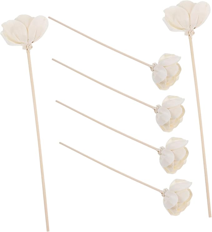 OUNONA 6pcs Fragrance Flower Diffusers Fireless Aroma Flower Sticks for Home Office and Spa Scent Release for DIY Aromatherapy Experience by OUNONA