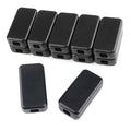 YXQ 40mmx20mmx11mm Power Project Enclose Case Junction Box Waterproof Small Engineering Wire Switch Plastic Black, 12-Pack by YXQ