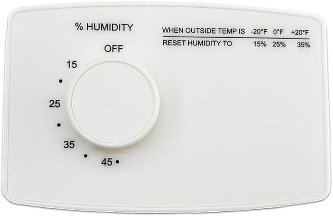 4655 Manual Digital Humidifier Replacement 24V AC Control Switch White for Whole House Humidifier and Wall Mounted or Pipe by Gihdfer