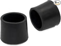 Flyshop 1-1/2", 38 mm, Patio Round Chair Leg Caps, Furniture Table Feet Covers Floor Protectors, Anti-Skid Durable Thick Rubber Leg Tips, 8 Pack, Black by Flyshop