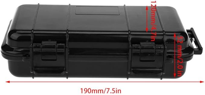 Box, Outdoor Shockproof Sealed Box Case Dry Storage Box Container (B) Small Case With Foam Dry Box For Stamps - Image 4